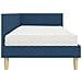 Struttura Letto Angolare con Materasso Altro 2 pcs Blu Tessuto - Foto miniatura 8