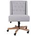 Sedia Imbottita Con Ruote Grigie 54x43x104h - Foto miniatura 2