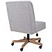 Sedia Imbottita Con Ruote Grigie 54x43x104h - Foto miniatura 4