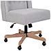Sedia Imbottita Con Ruote Grigie 54x43x104h - Foto miniatura 6