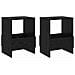 Scaffale per riviste 2 pcs Rovere Nero 35 x 30 x 45 cm - Foto miniatura 1