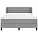 Letto a molle con materasso Grigio chiaro 140 x 190 cm Tessuto - Foto miniatura 7