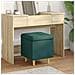 Pouf contenitore Verde Scuro 40 x 40 x 45 cm Tessuto - Foto miniatura 2