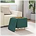 Pouf contenitore Verde Scuro 40 x 40 x 45 cm Tessuto - Foto miniatura 4