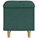 Pouf contenitore Verde Scuro 40 x 40 x 45 cm Tessuto - Foto miniatura 5