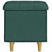 Pouf contenitore Verde Scuro 40 x 40 x 45 cm Tessuto - Foto miniatura 6