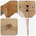 Tenda per feste a pop-up 194 x 194 x 245 cm Beige - Foto miniatura 9