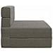 Divano Letto Pieghevole Grigio Chiaro 70 x 72 x 60 cm Tessuto - Foto miniatura 4