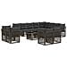 Set Divano da Giardino 13 pcs Grigio polyrattan - Foto miniatura 1