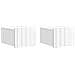 Mobiletto da notte a muro 2 pcs Bianco Lucido 33 x 34,5 x 24 cm - Foto miniatura 1