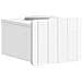 Mobiletto da notte a muro 2 pcs Bianco Lucido 33 x 34,5 x 24 cm - Foto miniatura 2