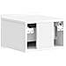 Mobiletto da notte a muro 2 pcs Bianco Lucido 33 x 34,5 x 24 cm - Foto miniatura 7