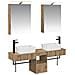 Set di Armadi da Bagno 5 pcs Rovere Artigianale - Foto miniatura 1