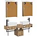 Set di Armadi da Bagno 5 pcs Rovere Artigianale - Foto miniatura 8
