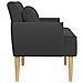 Loveseat con bottoni imbottiti Grigio Scuro 117 x 67 x 77 cm - Foto miniatura 4