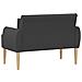 Loveseat con bottoni imbottiti Grigio Scuro 117 x 67 x 77 cm - Foto miniatura 5