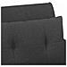 Loveseat con bottoni imbottiti Grigio Scuro 117 x 67 x 77 cm - Foto miniatura 7
