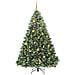 Albero di Natale artificiale con 300 LED Verde 210 cm PE e PVC - Foto miniatura 1