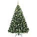 Albero di Natale artificiale con 300 LED Verde 210 cm PE e PVC - Foto miniatura 3