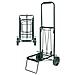 Carrello acciaio portabagagli portata max 45kg con fune elastica 36X24XH 94 - Foto miniatura 4