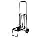 Carrello acciaio portabagagli portata max 45kg con fune elastica 36X24XH 94 - Foto miniatura 1