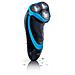 AquaTouch AT750/16 Rasoio Elettrico Wet & Dry Ricaricabile Colore Nero / Blu - Foto miniatura 1