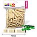 Sacchetto 100 Mezze Mollette Legno 72mm Art 1719 Cwr - Foto miniatura 1