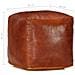 Pouf Tanno 40x40x40 Cm In Vera Pelle Di Capra - Foto miniatura 4