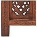 Divisorio 5 Pannelli Intaglio Marrone 200x165 Cm Mango Massello - Foto miniatura 6