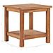 Tavolino Da Caffè 45x45x45 Cm In Legno Massello Di Teak - Foto miniatura 6