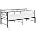 Telaio Divano Letto Estraibile Nero In Metallo 90x200 Cm - Foto miniatura 1