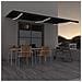 Tenda da Sole Retrattile Manuale con LED 600x350 cm Antracite - Foto miniatura 6