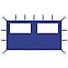 Parete Con Finestre Per Gazebo 4x2 M Blu - Foto miniatura 1