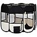 Box per Cani Pieghevole con Borsa Trasporto Nero 90x90x58 cm - Foto miniatura 2