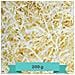 200g Cremoso Giallo Tagliuzzato Carta Kraft | Materiale Da Imballaggio Per Regalo Di Natale A Strisce | Viene In Borsa Blu - Foto miniatura 1