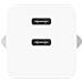 TRAVEL CHARGER 2USB-C 20W WHITE - Foto miniatura 3