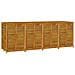 Contenitore Da Giardino 280x87x104 Cm Legno Massello Di Acacia - Foto miniatura 3