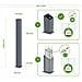 Pack Cancello Battente Halti 300b140 + 2 Montanti H. 160cm Grigio - Foto miniatura 8