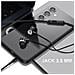 Auricolari Jack 3,5 Mm In-ear Microfono Kit Mani Libere, Nero - Foto miniatura 4