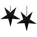 Set Di 2 Stelle Led Carta Nero 60 Cm Motti - Foto miniatura 5