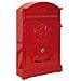 Cassetta Postale In Alluminio Formato Rivista 26x9xh41 Villa Italia Brixo - Red - Foto miniatura 1