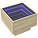 Tavolino Con Led Rovere Sonoma 40x40x30 Cm In Legno Multistrato - Foto miniatura 3