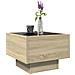 Tavolino Con Led Rovere Sonoma 40x40x30 Cm In Legno Multistrato - Foto miniatura 5