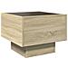 Tavolino Con Led Rovere Sonoma 40x40x30 Cm In Legno Multistrato - Foto miniatura 8