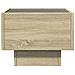 Tavolino Con Led Rovere Sonoma 40x40x30 Cm In Legno Multistrato - Foto miniatura 11