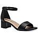 Black Matt Casual Part-open Sandals Sandali Sintetico E Tessile Scarpe Donna Nero Eu 38, 1-28295-42 020 - Foto miniatura 1