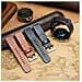 Cinturino Per Orologio In Vera Pelle Per Samsung Galaxy Watch 4 Coffee+black 22 Mm - Foto miniatura 4