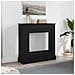 Cornice per Camino Rovere Nero 90x30x90 cm in Truciolato - Foto miniatura 1