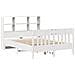 Giroletto Senza Materasso Bianco 160x200 Cm Legno Massello Pino - Foto miniatura 3