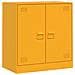 Credenza Giallo Senape 67x39x73 Cm In Acciaio - Foto miniatura 1